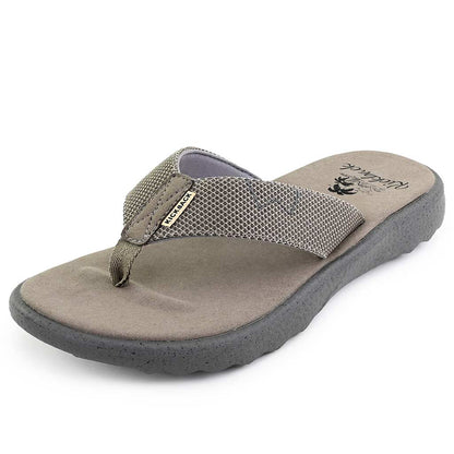 KickBack Koloa Mesh Men's Lightweight Foam Footbed Flip Flop Brown/Charcoal