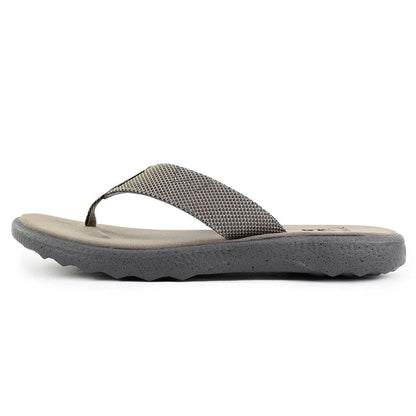 KickBack Koloa Mesh Men's Lightweight Foam Footbed Flip Flop Brown/Charcoal