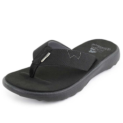 KickBack Koloa Mesh Women's Lightweight Foam Footbed Flip Flop Black/Black