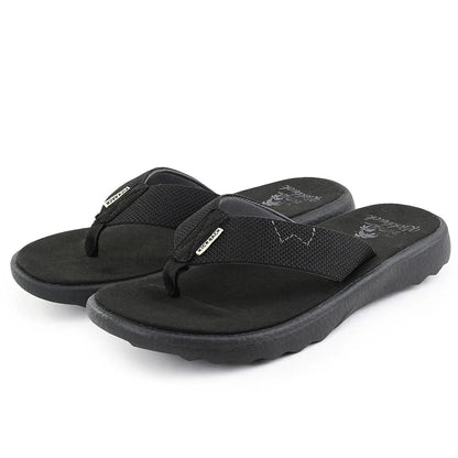 KickBack Koloa Mesh Women's Lightweight Foam Footbed Flip Flop Black/Black