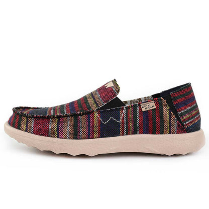 KickBack Couch 2.0 Woven Men's Lightweight Canvas Slip On Shoe Hacky Sack Black