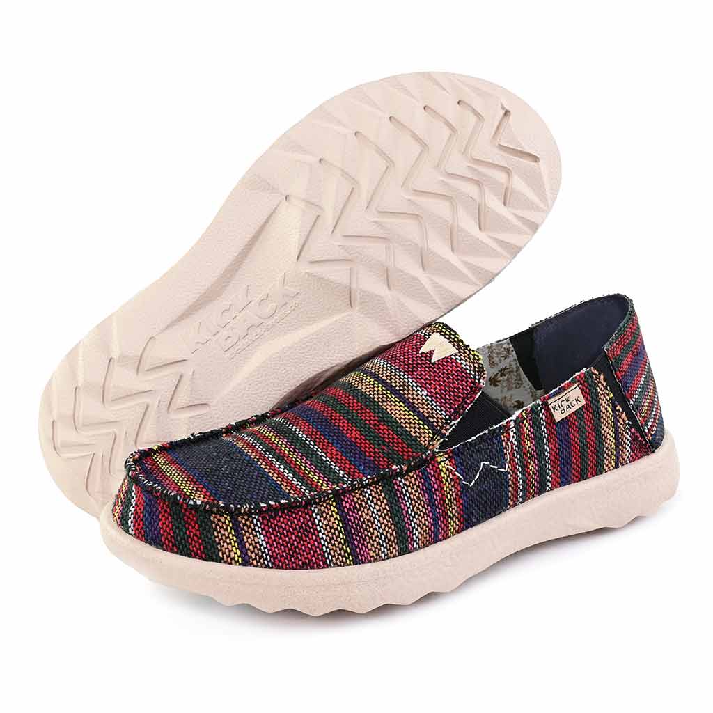 KickBack Couch 2.0 Woven Men's Lightweight Canvas Slip On Shoe Hacky Sack Black