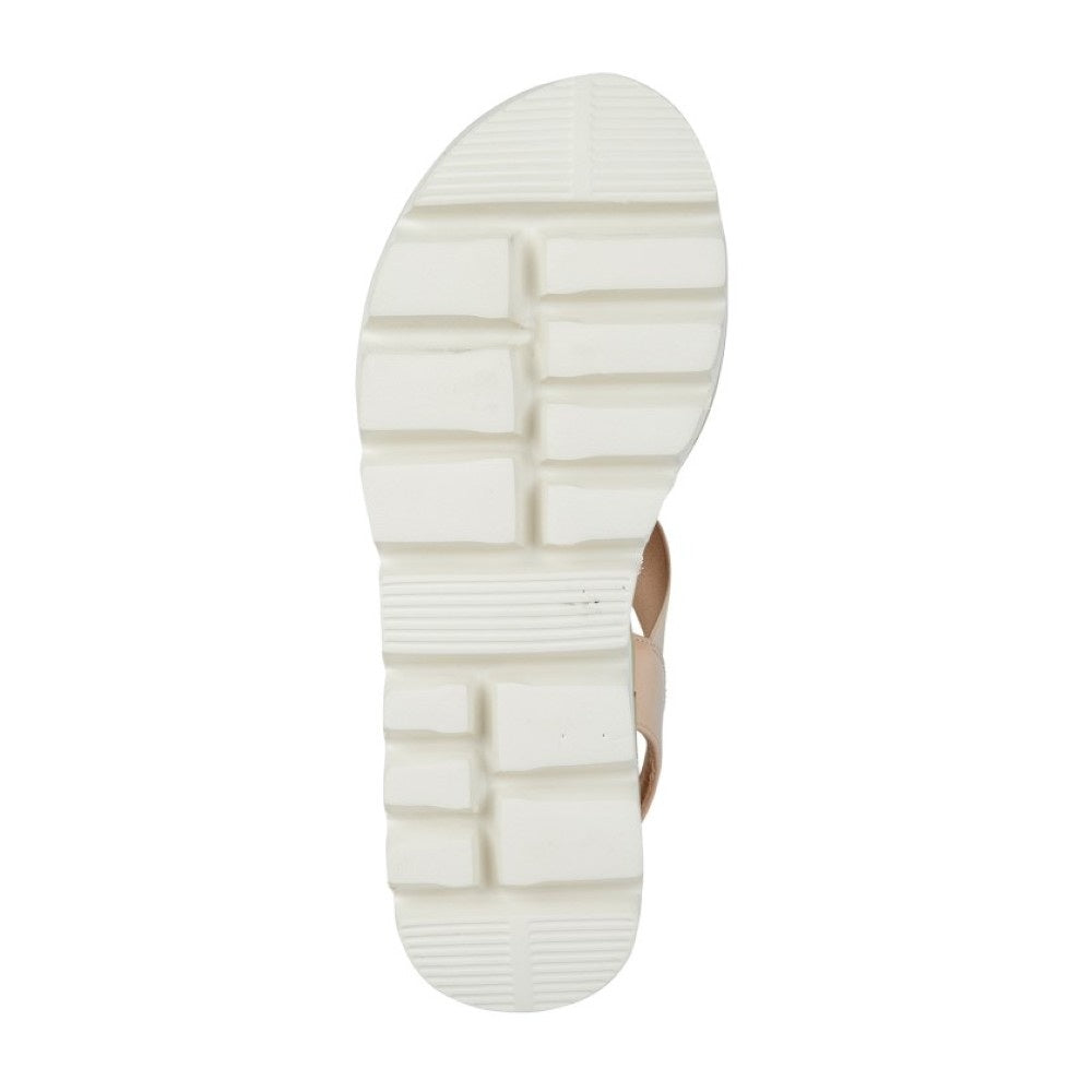 Cipriata Aladina Womens Super Lightweight Elasticated Chunky Sandal Nude