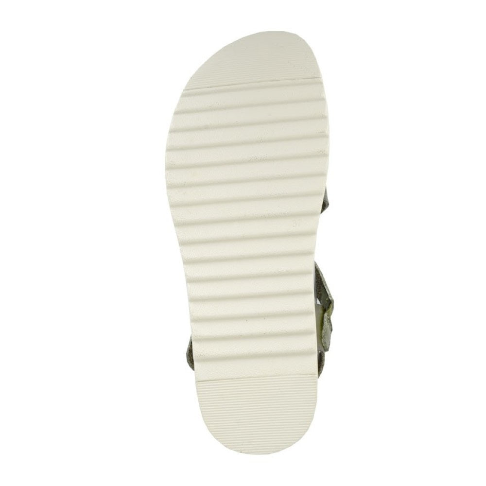 Cipriata Olvia Womens Low Wedge Halter Back Strappy Sandal Green