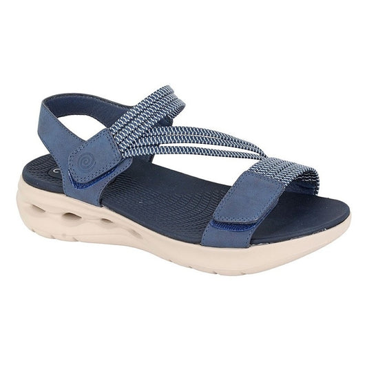 Cipriata Elena Women's Touch Fastening Lightweight Summer Sandal Navy