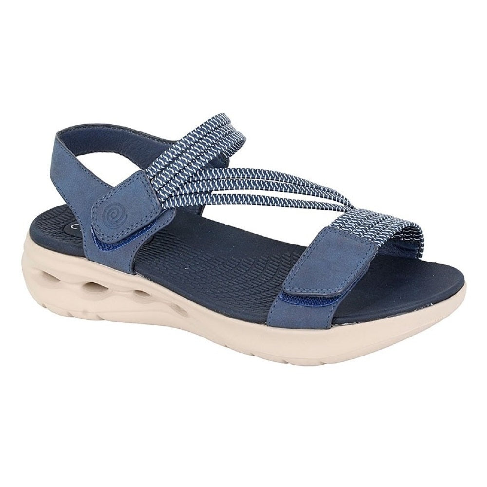 Cipriata Elena Women's Touch Fastening Lightweight Summer Sandal Navy