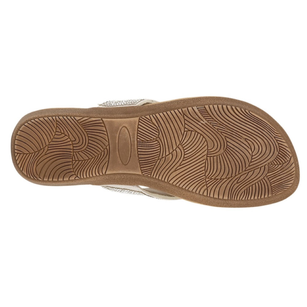 Cipriata Alcee Diamante Sparkle Jewel Padded Toe Post Silver