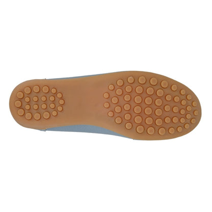 Boulevard Tassle Loafer Leather Slip On Moccasin Baby Blue