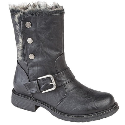 Cipriata Andreana Women's Two Way Memory Foam Boot Black