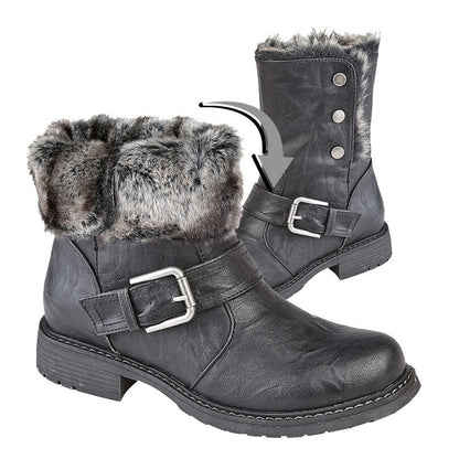 Cipriata Andreana Women's Two Way Memory Foam Boot Black