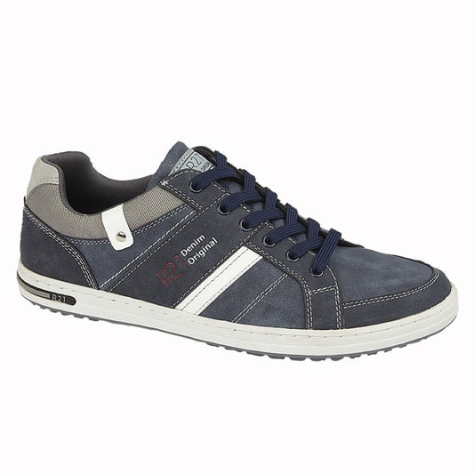 Route 21 Men's Low Profile Fashion Trainer Blue