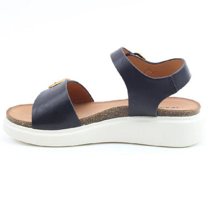 Heavenly Feet Abby Women's Lightweight Chunky Buckle Sandal Black