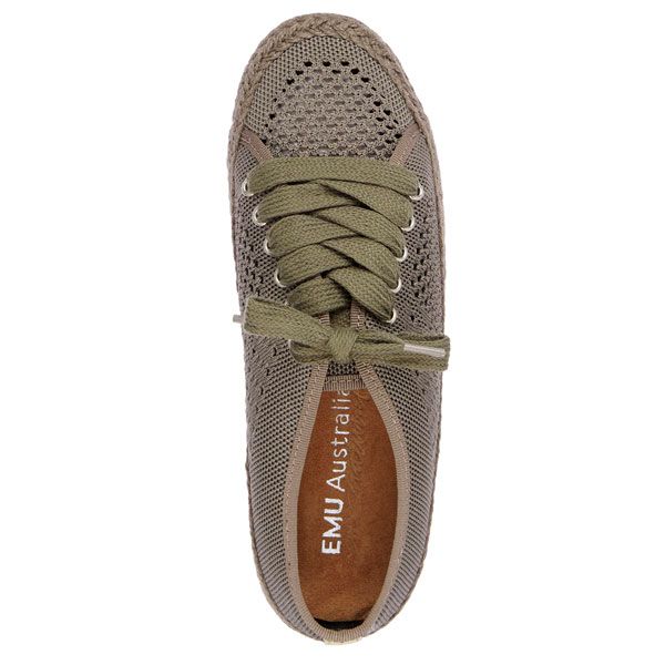 Emu Agonis Mac Women's Breathable Lightweight Espadrille Sneaker Trainer Smoke