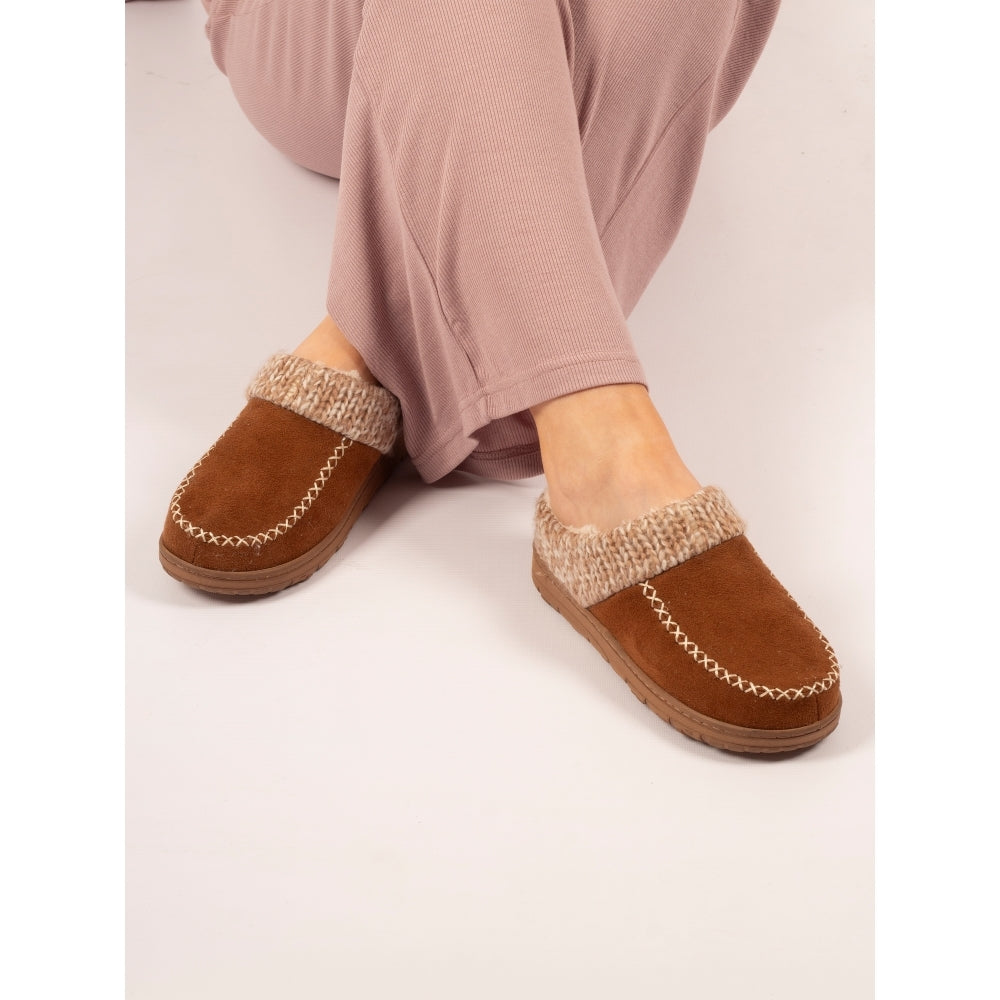 Lunar Albany Women's Fleece Lined Slipper Tan