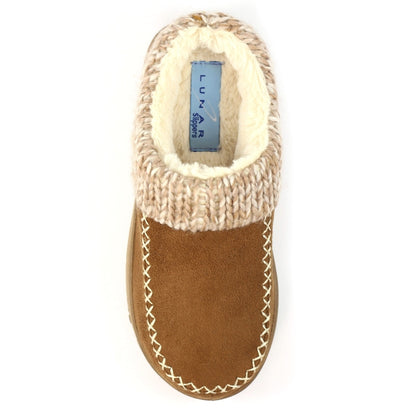 Lunar Albany Women's Fleece Lined Slipper Tan