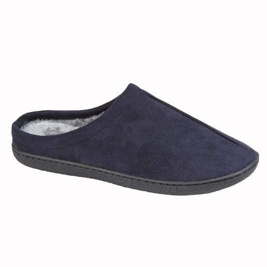 Zedzzz Alex Men's Centre Seam Mule Slipper Navy