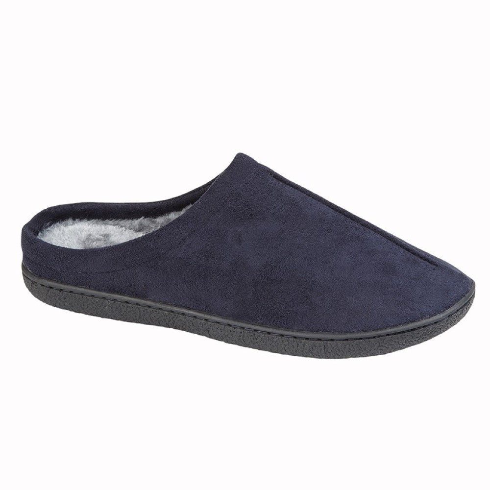 Zedzzz Alex Men's Centre Seam Mule Slipper Navy