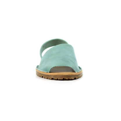 Lunar Amara Women's Leather Flat Heel Slingback Sandal Turquoise