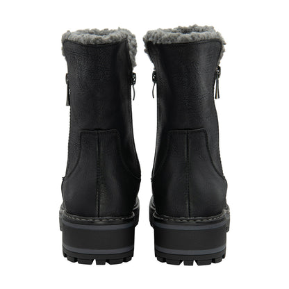 Lotus Angeles Women's Side Zip Ankle Boot Black