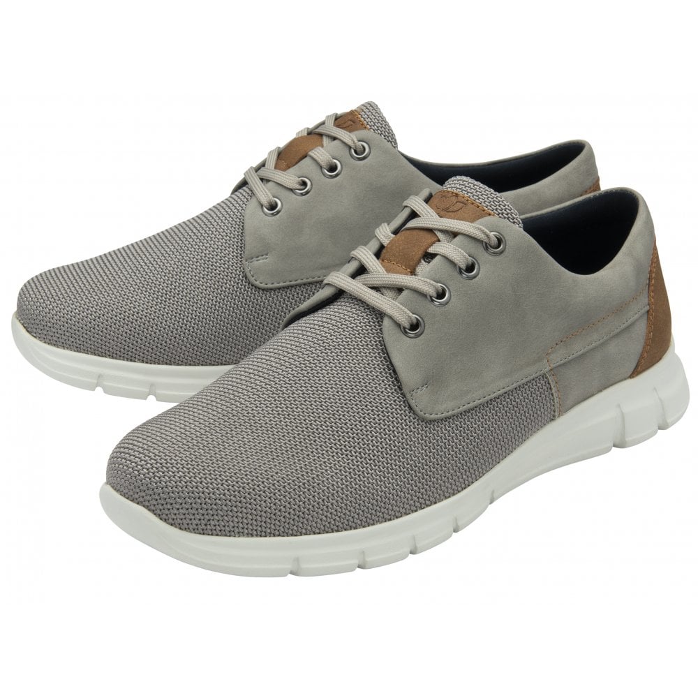 Lotus Arezzo Men's Lace Up Casual Trainer Shoes Grey