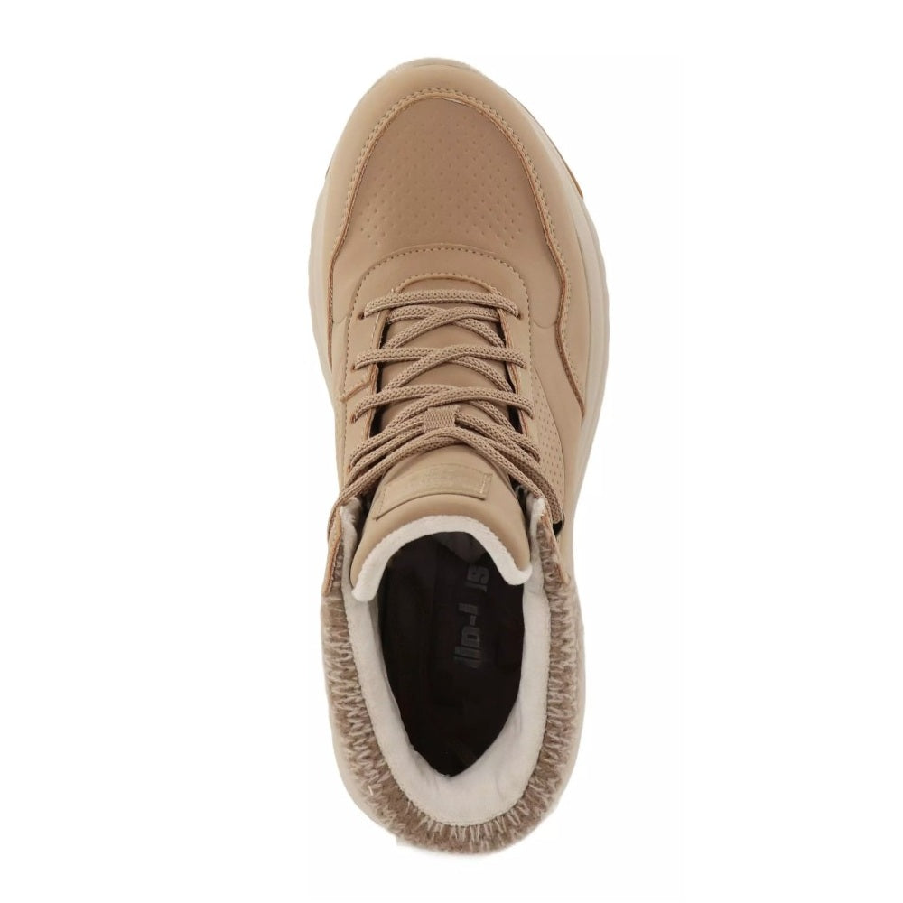 Skechers On-The-Go Stellar Ariana Women's Slip In Lace Up Waterproof Boot Chestnut