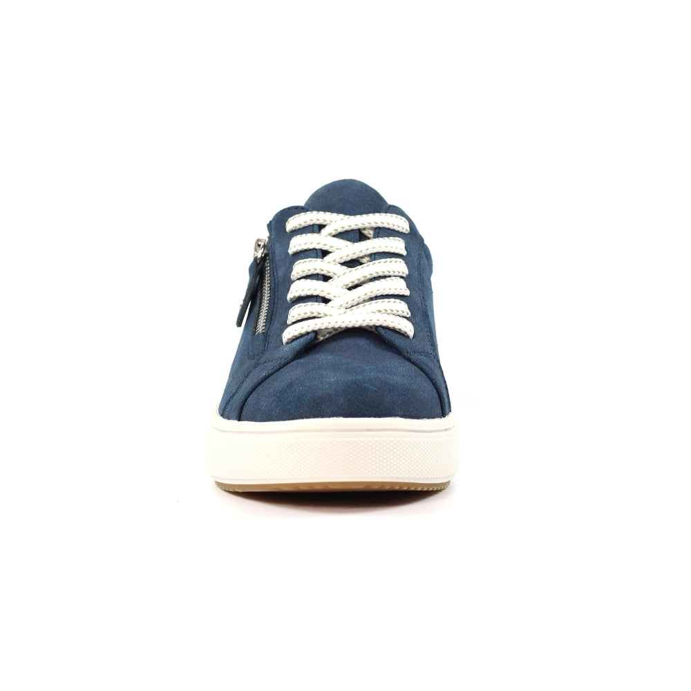 Lunar Athens Women's Chunky Sole Lace Up/ Zip Up Trainer Blue