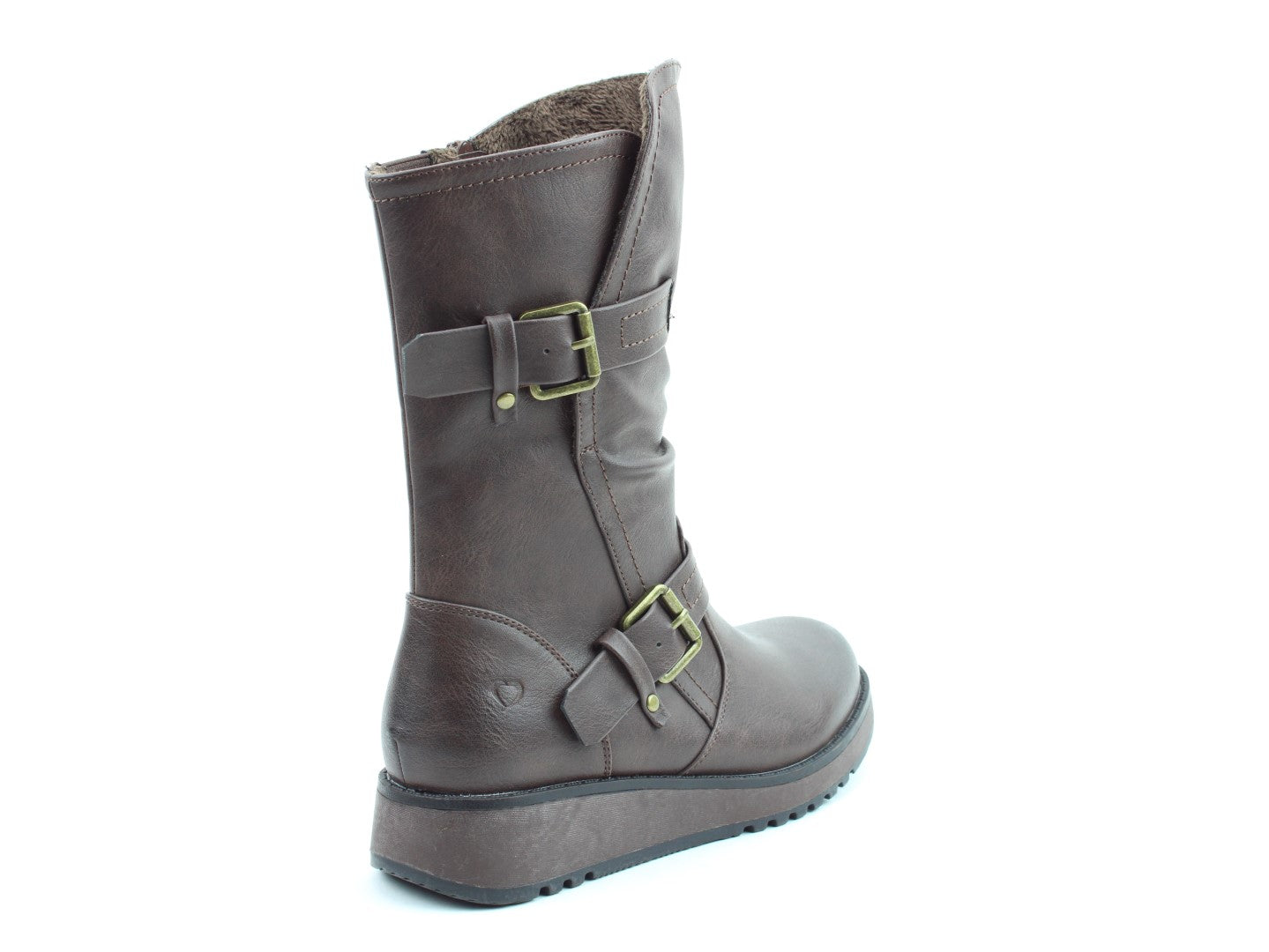 Heavenly Feet Hannah4 Relaxed Mid Calf Boot Chocolate VEGAN FRIENDLY