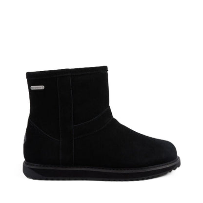 Emu Banks Women's Waterproof Sheepskin Pull On Cosy Ankle Boot Black