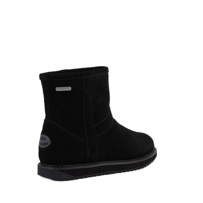 Emu Banks Women's Waterproof Sheepskin Pull On Cosy Ankle Boot Black