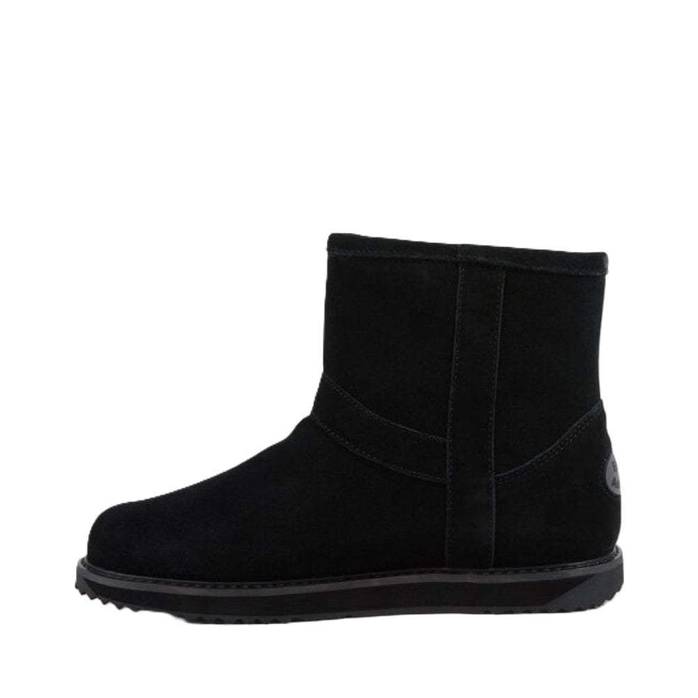 Emu Banks Women's Waterproof Sheepskin Pull On Cosy Ankle Boot Black