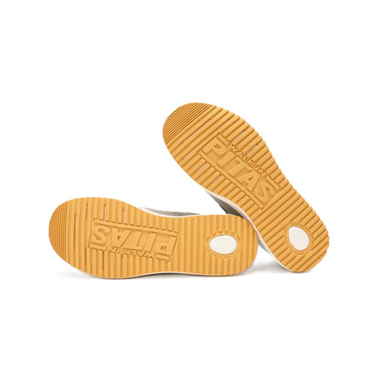 Walk In Pitas Bay Men's Lightweight Elastic Lace Boat Shoe Beige