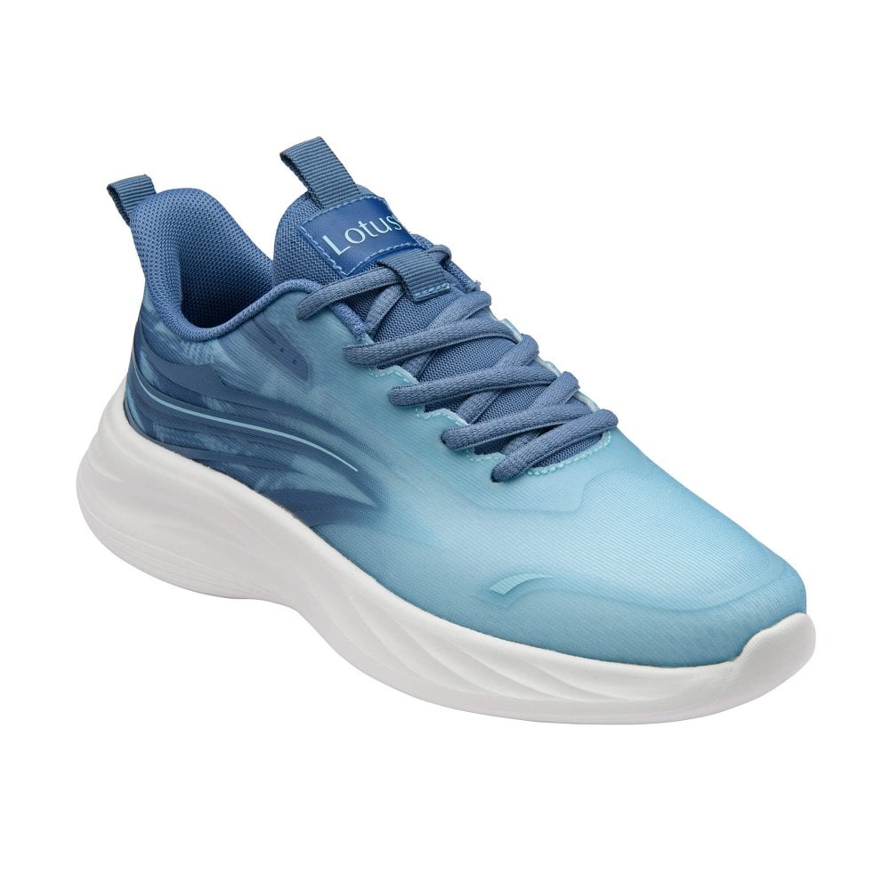 Lotus Bellona Women's Lace Up Sporty Look Trainers Blue