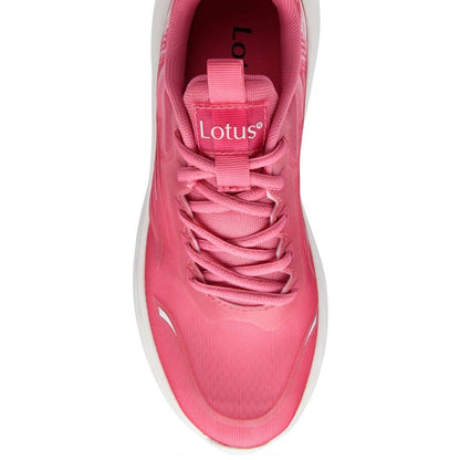 Lotus Bellona Women's Lace Up Sporty Look Trainers Pink