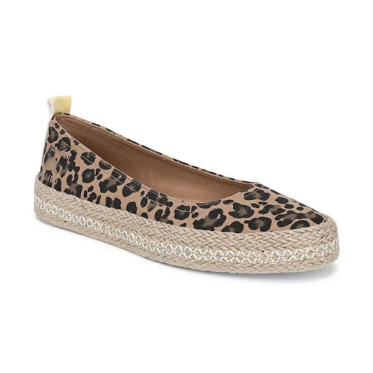 Blowfish Malibu Benita Women's Espadrille Ballet Dolly Pump Flats Warm Taupe Leopard