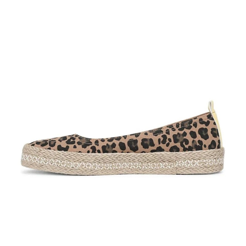 Blowfish Malibu Benita Women's Espadrille Ballet Dolly Pump Flats Warm Taupe Leopard