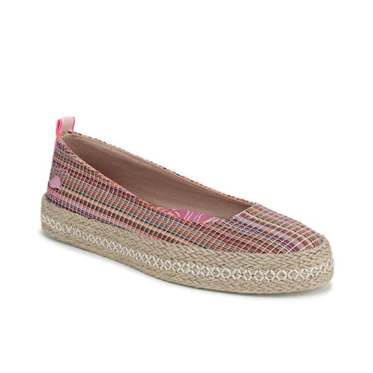 Blowfish Malibu Benita Women's Espadrille Ballet Dolly Pump Flats Bright Pink Multi
