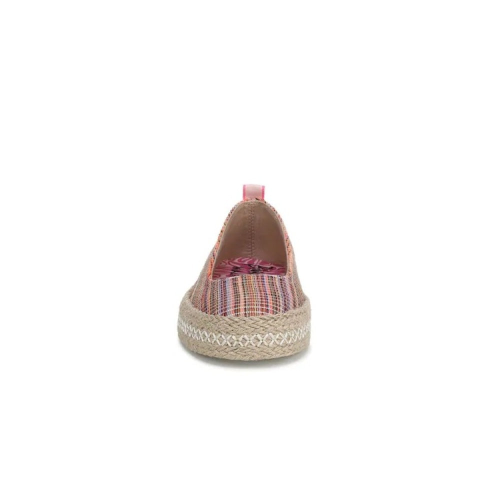 Blowfish Malibu Benita Women's Espadrille Ballet Dolly Pump Flats Bright Pink Multi