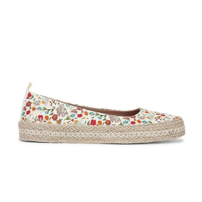 Blowfish Malibu Benita Women's Espadrille Ballet Dolly Pump Flats White Multi Floral