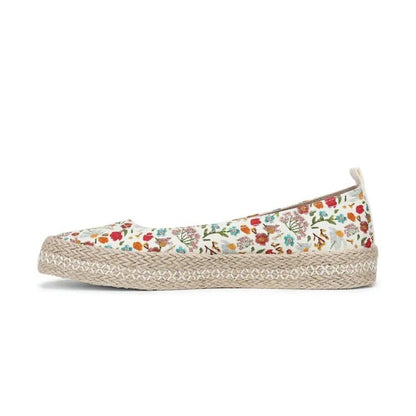 Blowfish Malibu Benita Women's Espadrille Ballet Dolly Pump Flats White Multi Floral