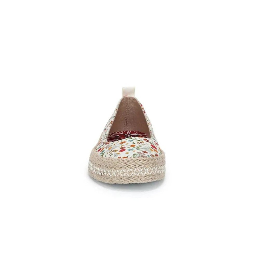 Blowfish Malibu Benita Women's Espadrille Ballet Dolly Pump Flats White Multi Floral