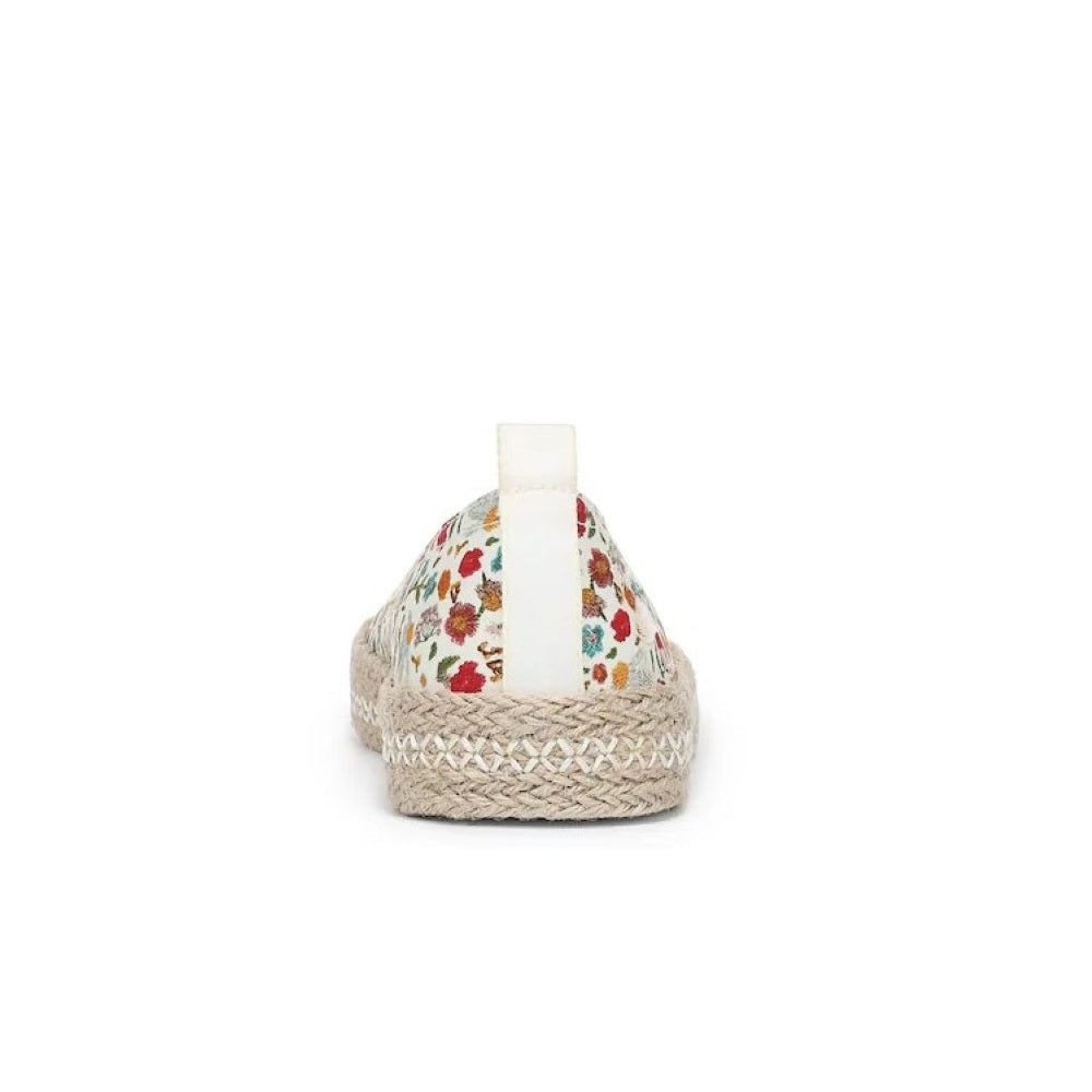 Blowfish Malibu Benita Women's Espadrille Ballet Dolly Pump Flats White Multi Floral