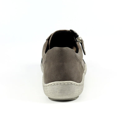 Lunar Bianca Women's Lace Up Panelled Trainer Taupe