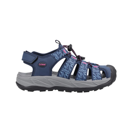 Cotswold Bibury Women's Toggle and Touch Trail Sandal Navy/Fuchsia
