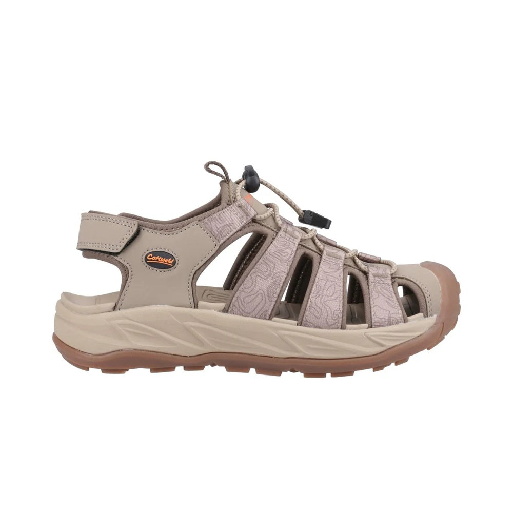 Cotswold Bibury Women's Toggle and Touch Trail Sandal Taupe