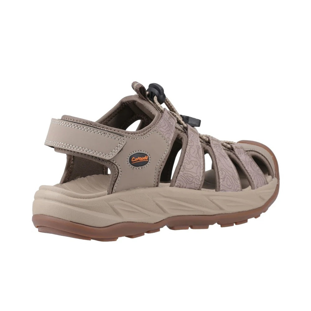 Cotswold Bibury Women's Toggle and Touch Trail Sandal Taupe