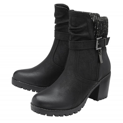 Lotus Jodie Women's Heeled Ankle Boot Black