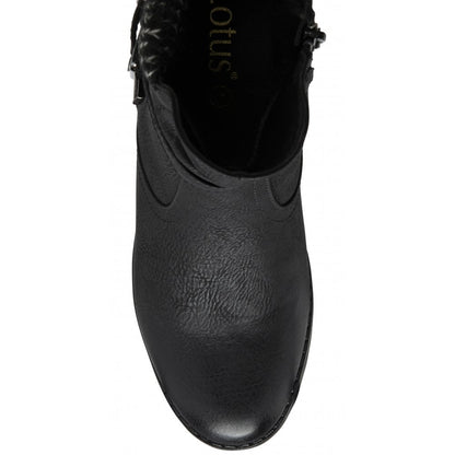 Lotus Jodie Women's Heeled Ankle Boot Black