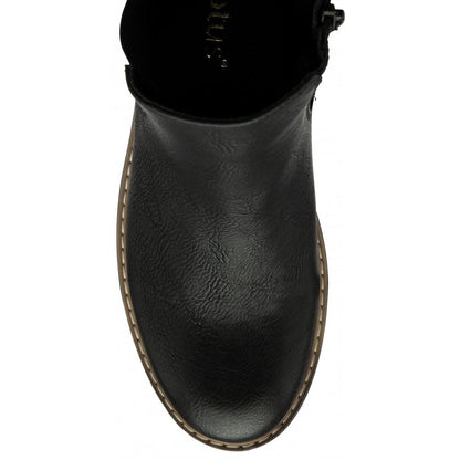 Lotus Lottie Women's Zip Up Gusset Ankle Boot Black