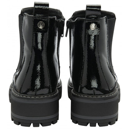 Lotus Lottie Women's Zip Up Gusset Ankle Boot Black Patent