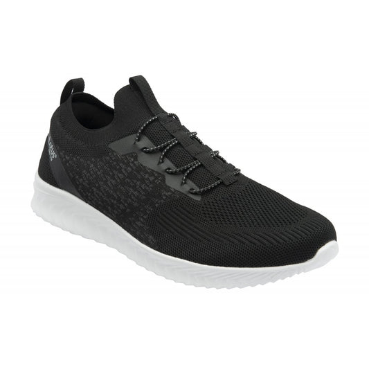 Lotus Cadiz Men's Lightweight Slip On Casual Trainer Black